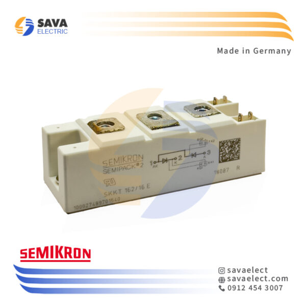 دوبل تریستور SKKT162 156A 800-1800V سمیکرون آلمان