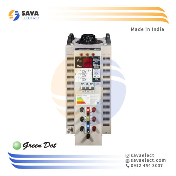 اتوترانسفورماتور متغیر سه فاز GREEN DOT INDIA GDDM-203-P-VI 15KVA