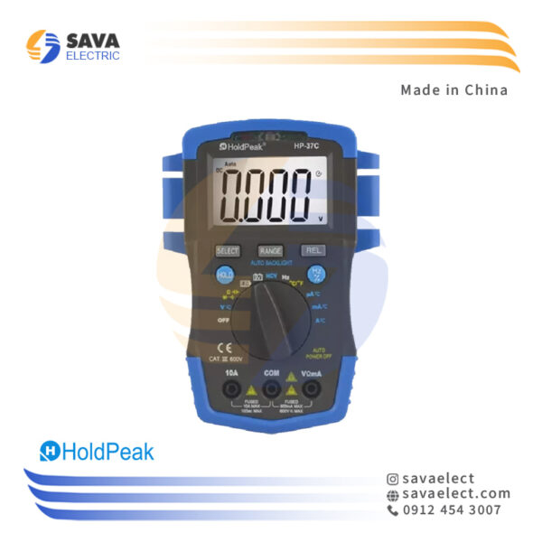 مولتی متر دستی کامپکت پیشرفته Hold Peak China HP-37C