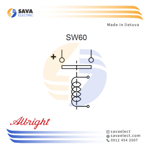 کنتاکتور DC لیفتراک برقی 80 آمپر SW60-2 آلبرایت لیتوانی