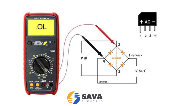 تست دیود بریج با مولتی متر