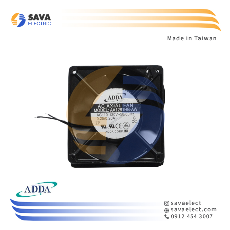 فن 120*120بلبرینگی 110/120VAC آدا تایوان