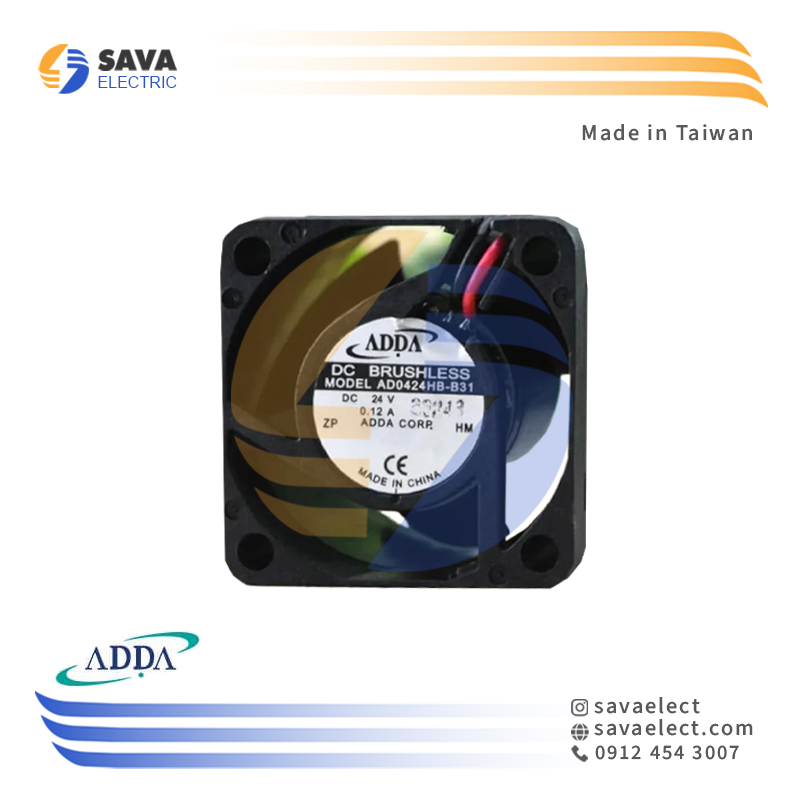 فن تابلویی40*40بلبرینگی 24VDC آدا تایوان
